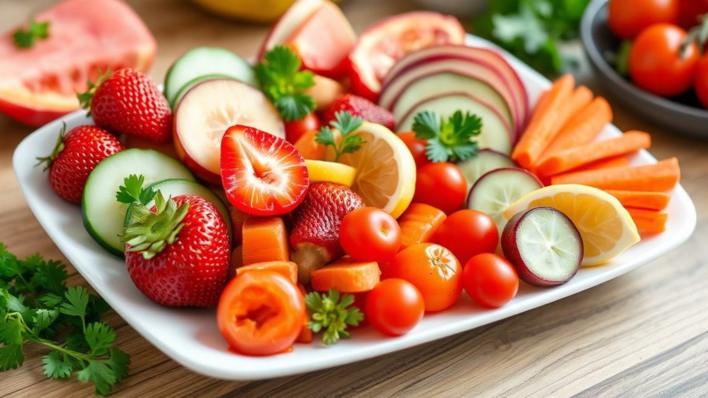 colorful healthy snack platter