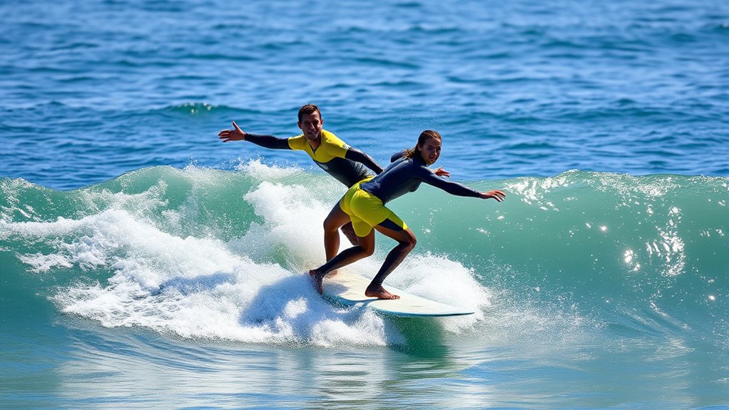 coordinate smooth surfing movements