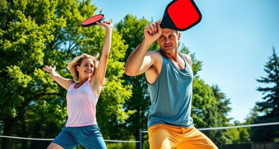 couples paddleball endurance exercises