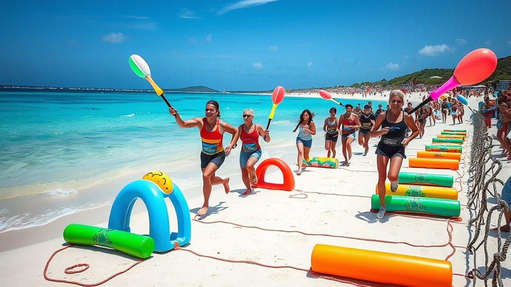 creative beach obstacle challenges