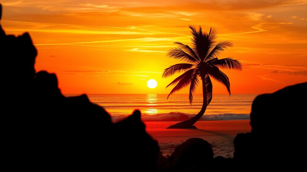 creative sunset composition techniques