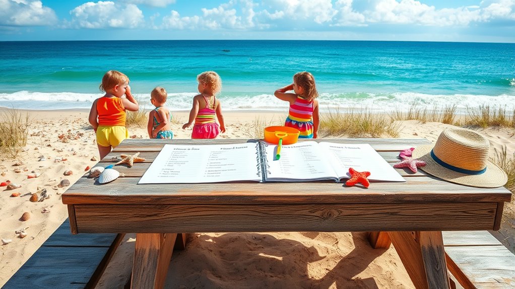 customizable beach scavenger lists