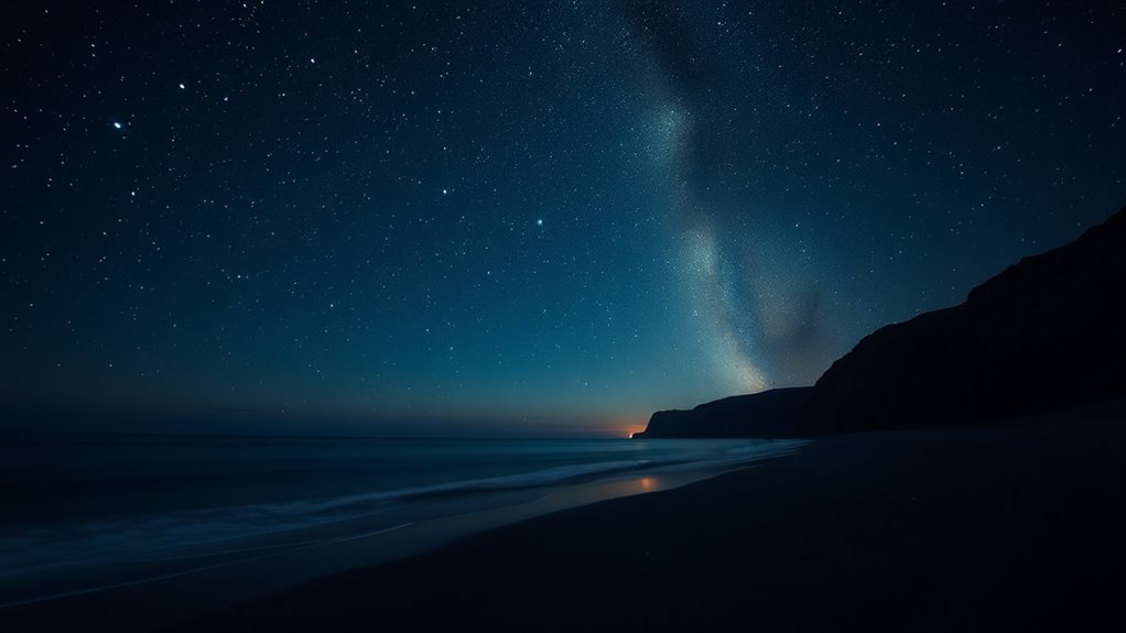 dark beaches for stellar viewing
