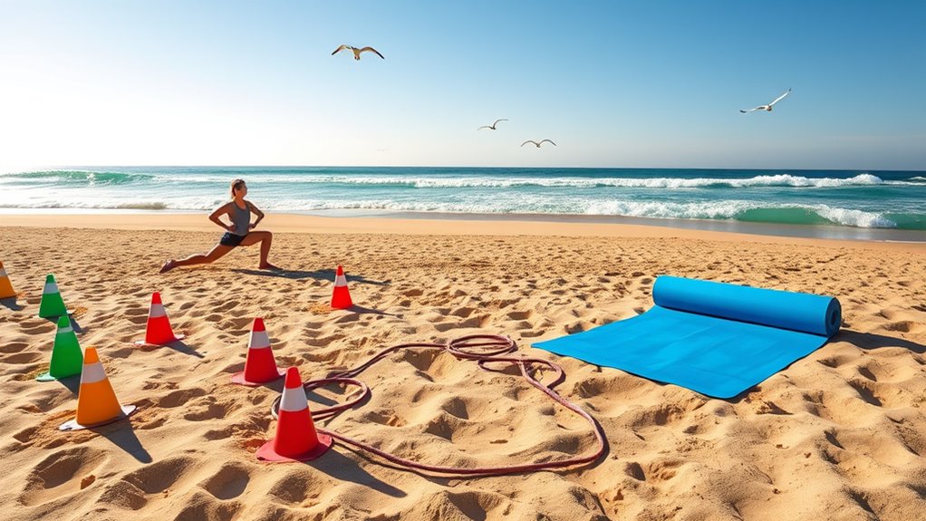 designing a seaside workout routine