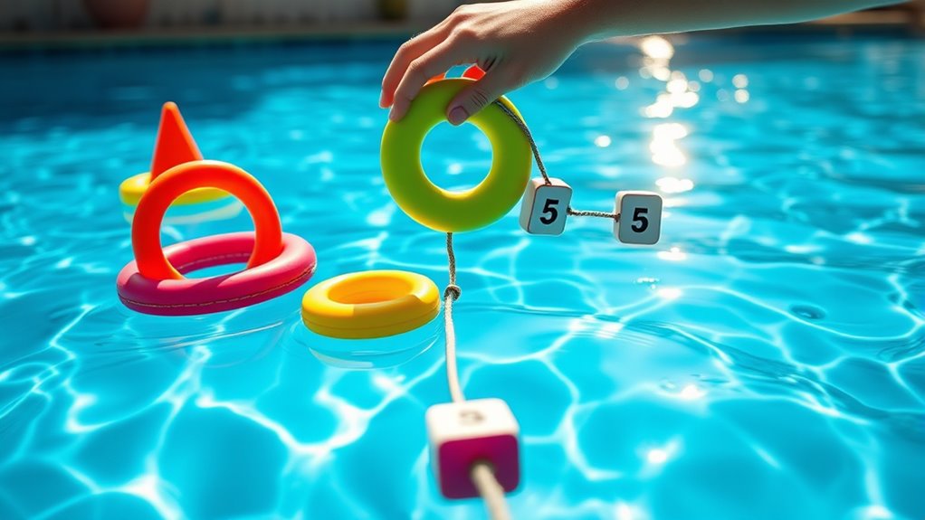 diy floating pool targets