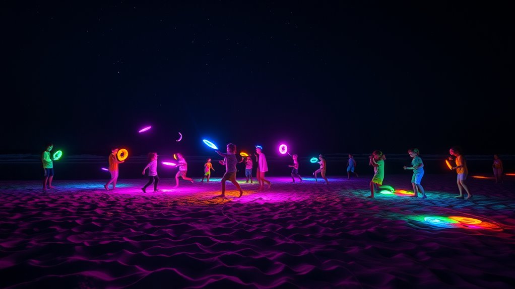 diy glow in the dark beach games