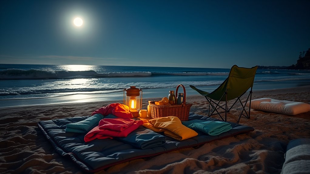 dress warmly for moonlight