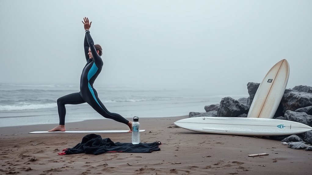 dynamic warm up for surfing