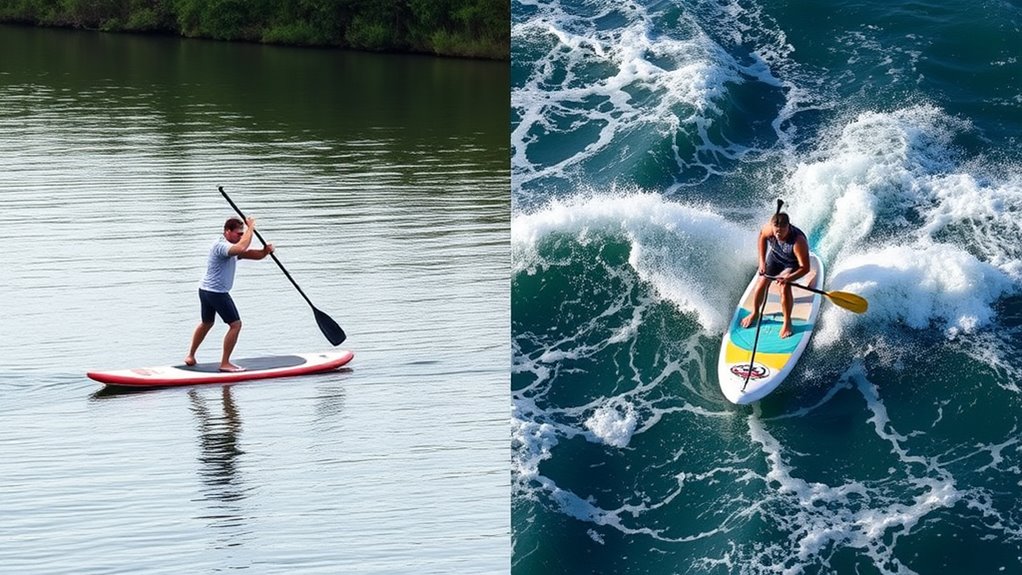 equipment choice influences paddling technique