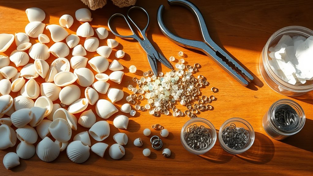 essential seashell jewelry tools