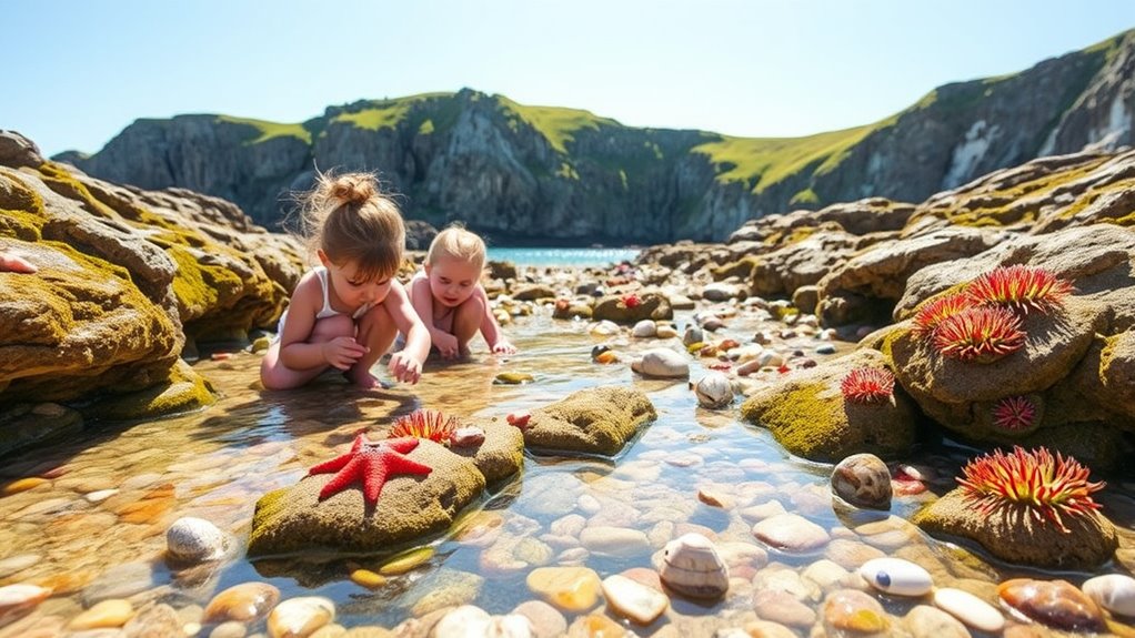 find safe well timed tide pools