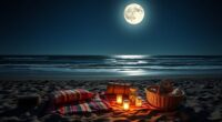 full moon beach picnic safety