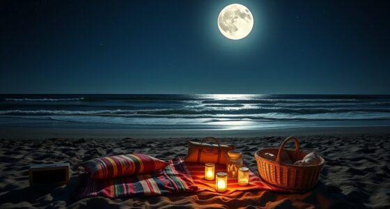 full moon beach picnic safety