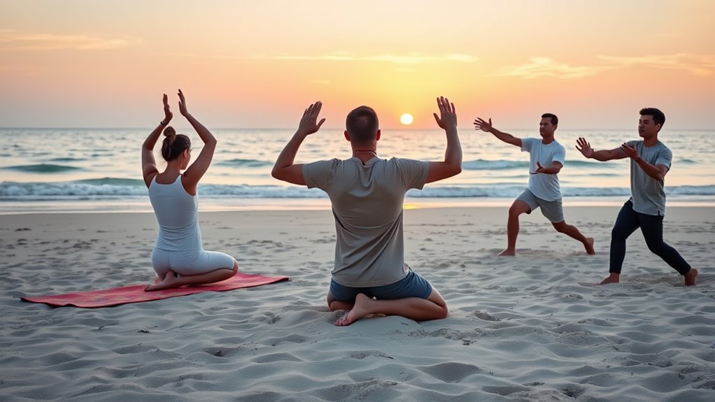 gentle beach exercise options