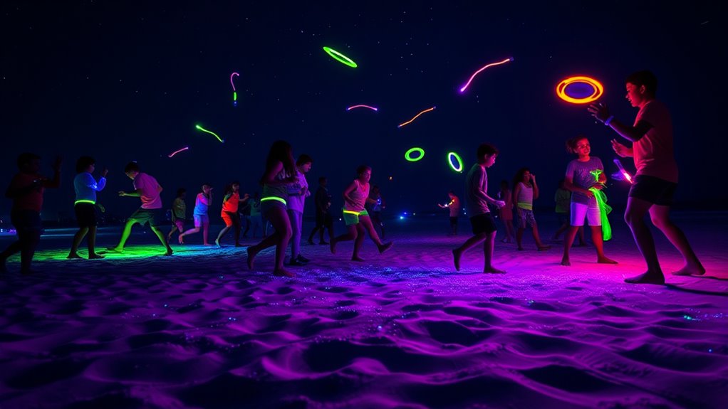 glow in the dark beach games