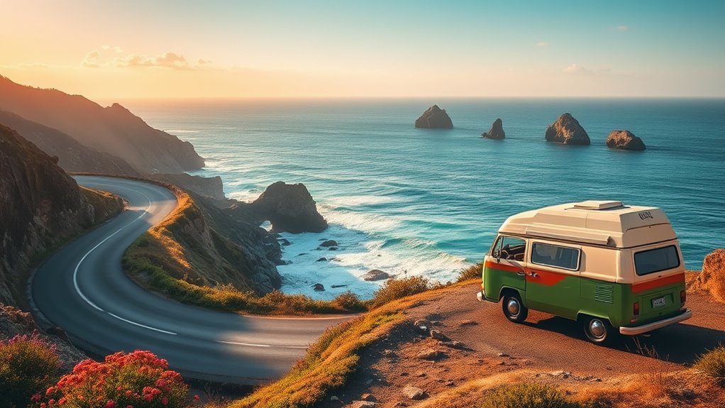 golden hour coastal photography