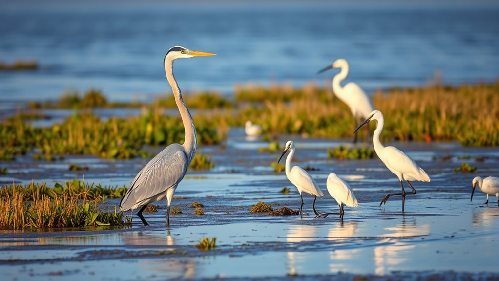 graceful wading bird habitats