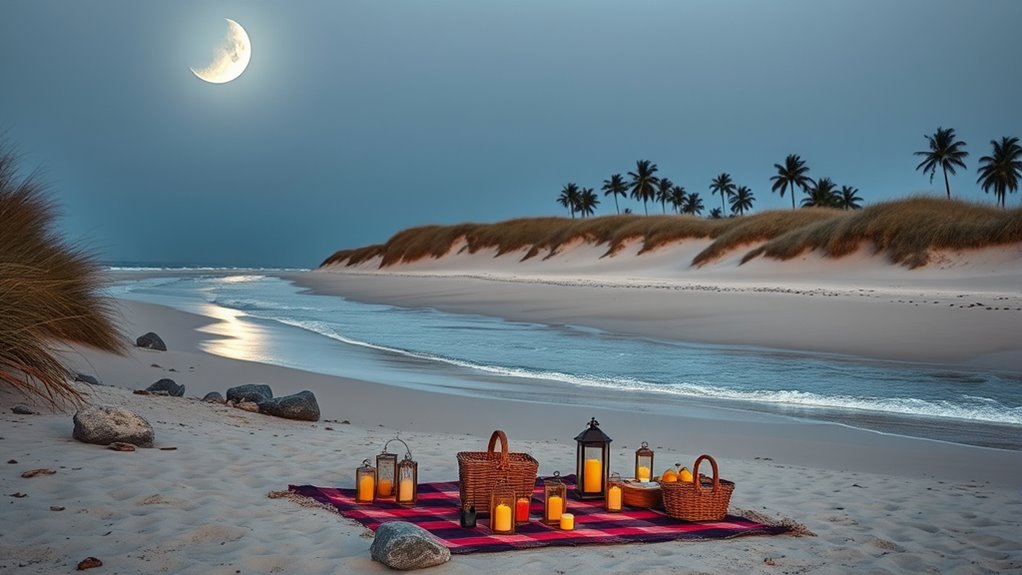 ideal moonlit beach spot