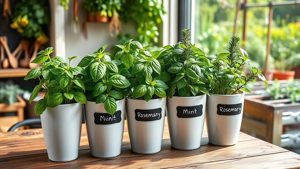 indoor and outdoor herb care