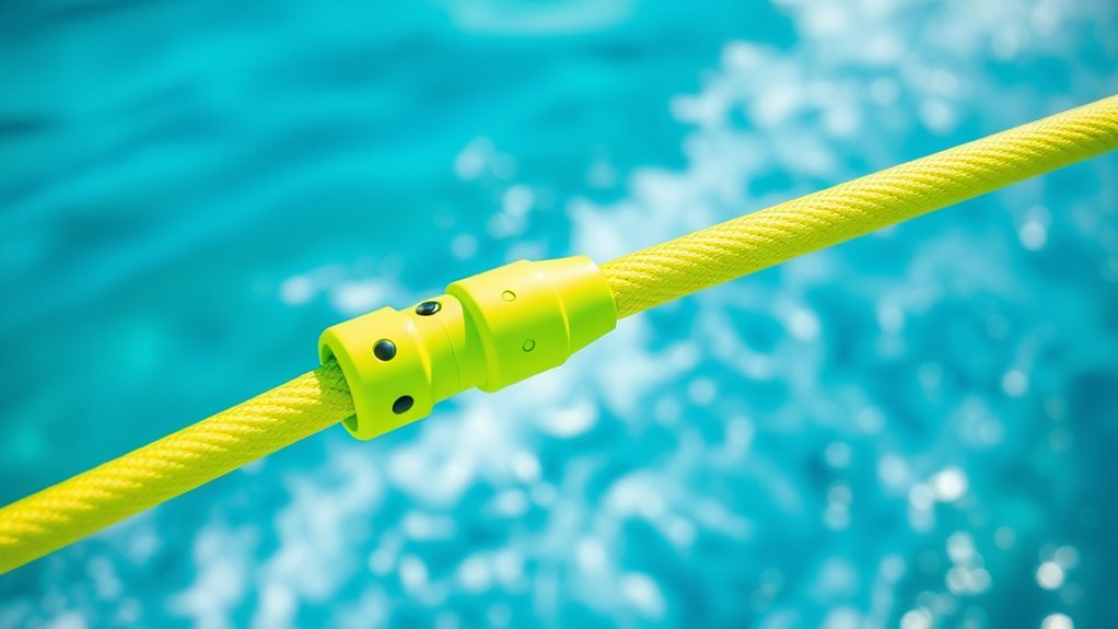 key waterski rope features