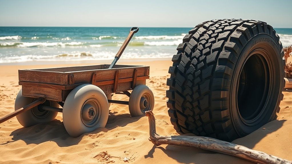 large soft rubber tires