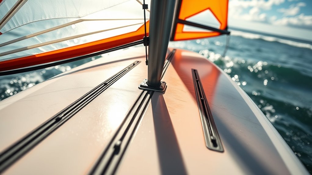 mast track adjustment technique