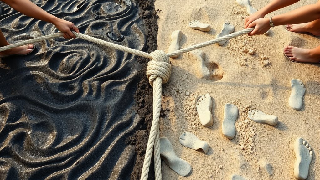 moisture enhances sand stability