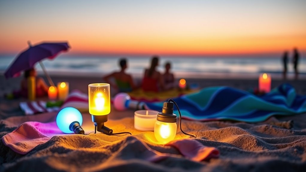 nighttime beach light safety