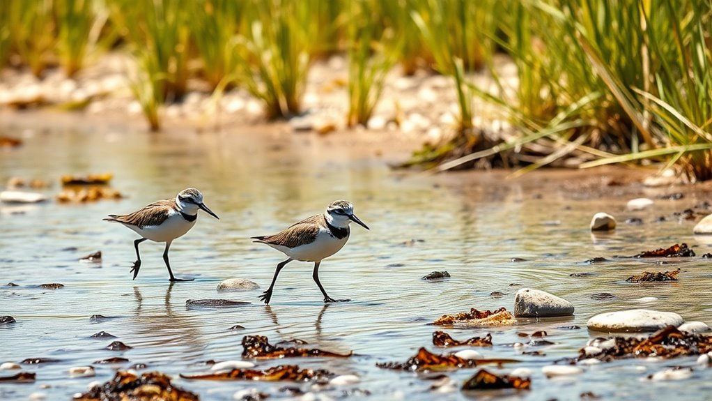 observe wading bird activity