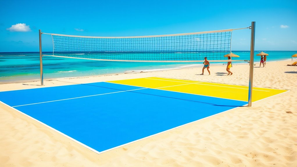 optimal beach volleyball surface materials