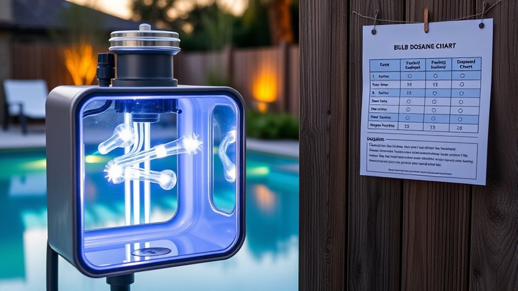 optimal pool uv dosage