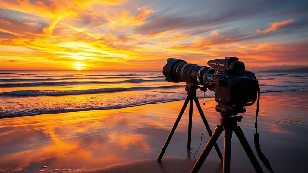 optimal sunset photography settings