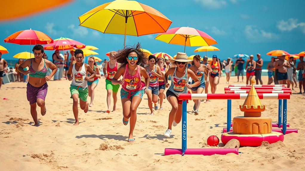 personalized beach relay batons