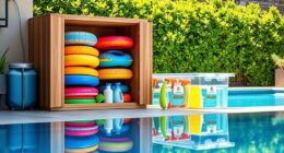 pool chemical toy storage