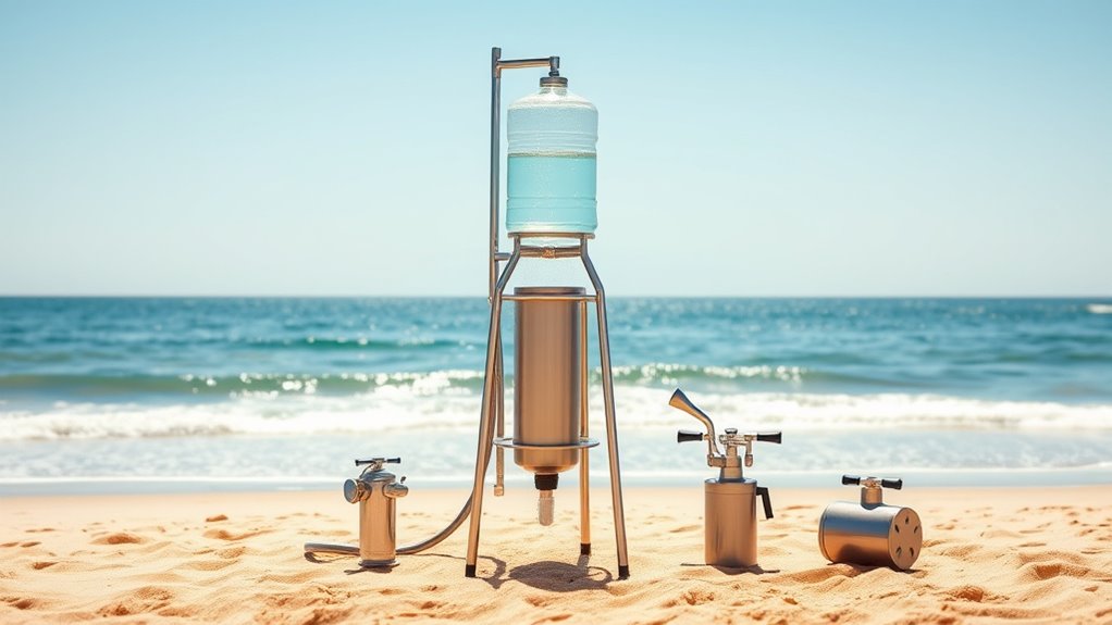 portable beach shower options
