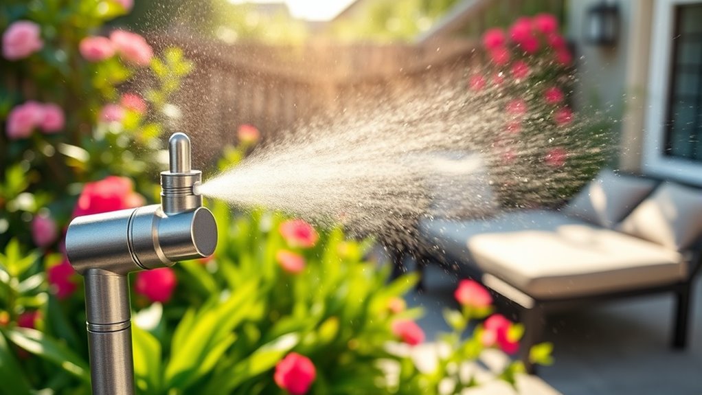 portable misting setup details