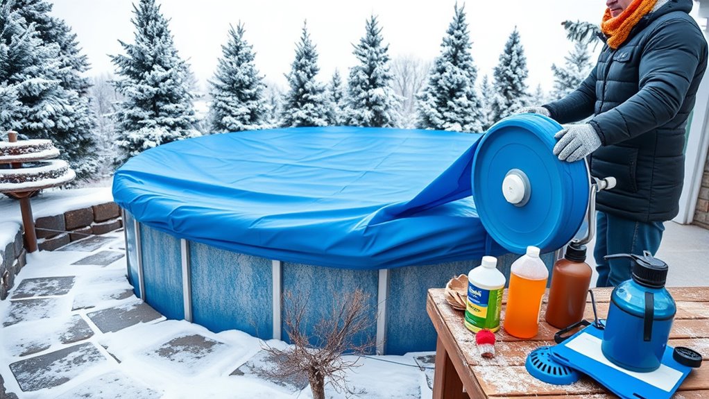 prepare pool area thoroughly