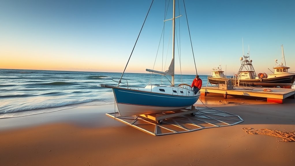 proper boat positioning and handling