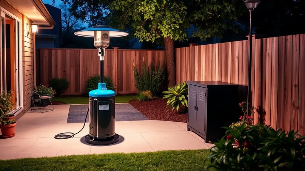 proper propane heater storage guidelines