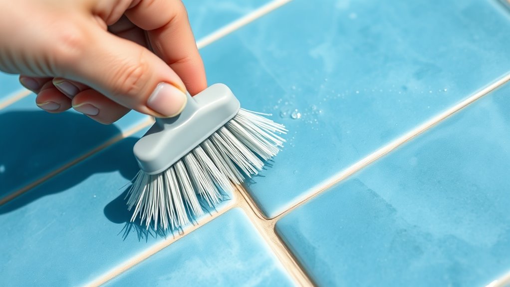 proper tile brushing technique