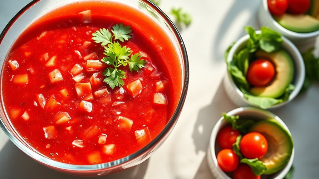 refreshing cold vegetable soups