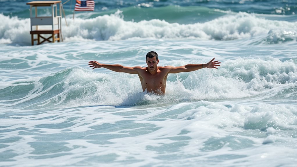 remain calm swim safely