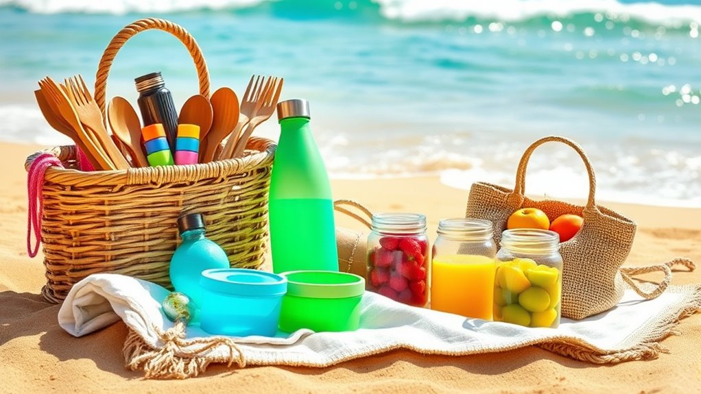 reusable eco friendly picnic supplies