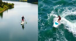 river versus ocean paddling