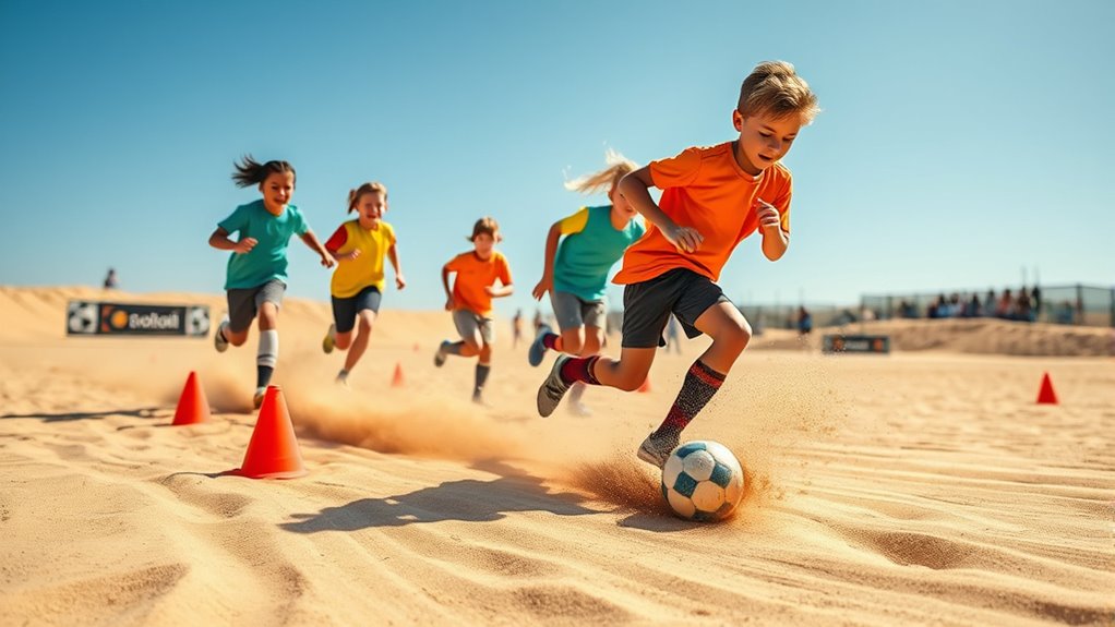sand agility sprint training