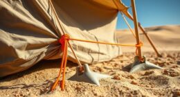 sand anchor shelter methods