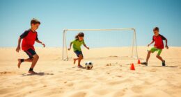 sand based soccer training