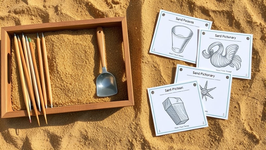 sand sketching essential materials