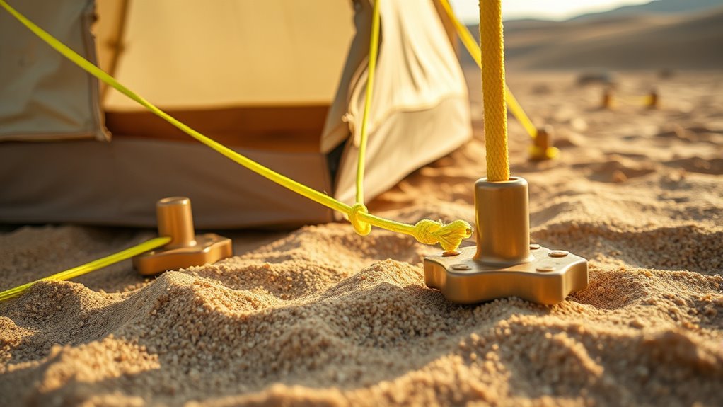 secure adjustable tent tethers