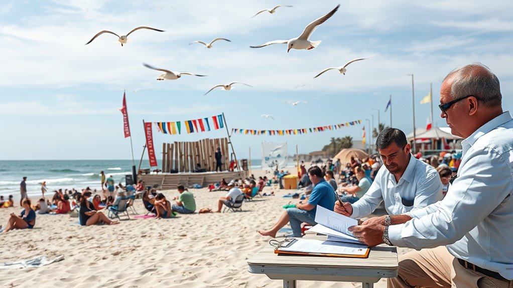 secure beach event permits